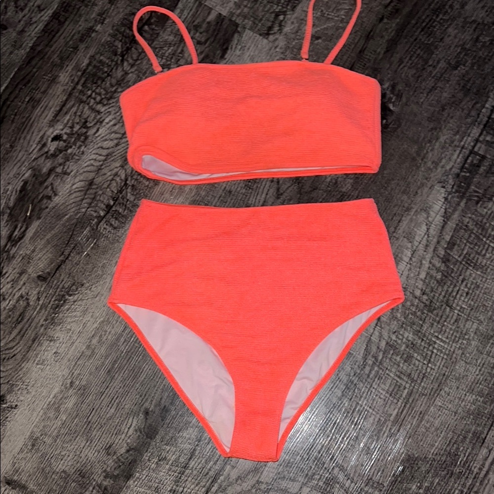 Bright Coral Bikini Set